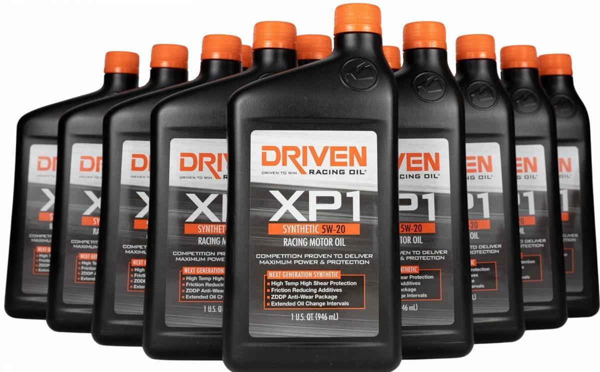 Driven XP1 5W-20 Synthetic Racing Oil (Case of 12)