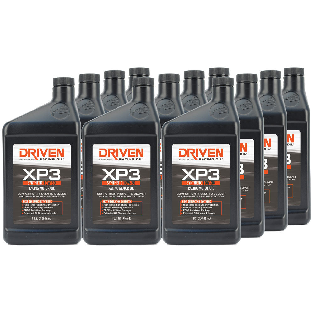 Driven XP3 SAE 10W-30 Synthetic Racing Oil (Case of 12)