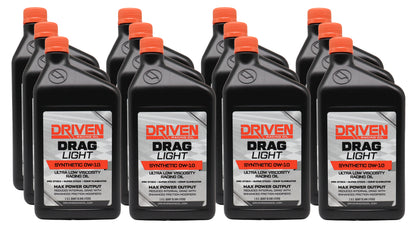 Driven Drag Light Synthetic Racing Oil 0W-10 03106 (Case of 12 Quarts)