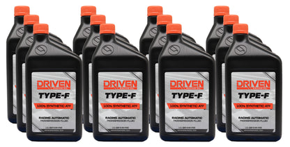 Driven Type-F Synthetic Racing Automatic Transmission Fluid (Case of 12 Quarts)
