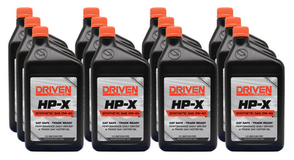Driven HP-X Synthetic SAE 0W-40 Motor Oil (Case of 12 Quarts)