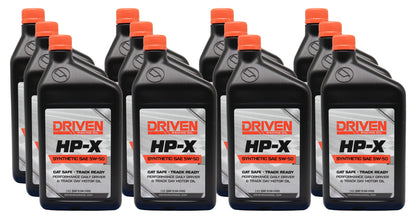 Driven HP-X Synthetic SAE 5W-50 Motor Oil (Case of 12 Quarts)