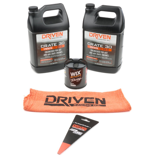 Driven 10W30 Oil Change Kit for GM 602/604 Crate Engine 20800K
