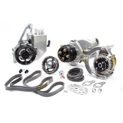 Jones Racing Serpentine Drive Kit SBC Crate w/P/S, W/P & Alt 1441-AR-CE