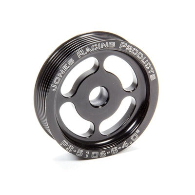 Jones Racing Power Steering Pulley Serpentine 4" PS-5106-B-4.000