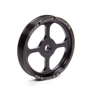 Jones Racing Pulley Serpentine 6.0" P/S Press Fit PS-5106-B-6.000
