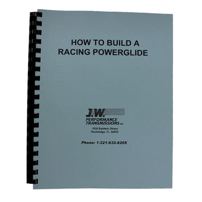 J-W Performance How to Build Racing Powerglide Trans Book 92077