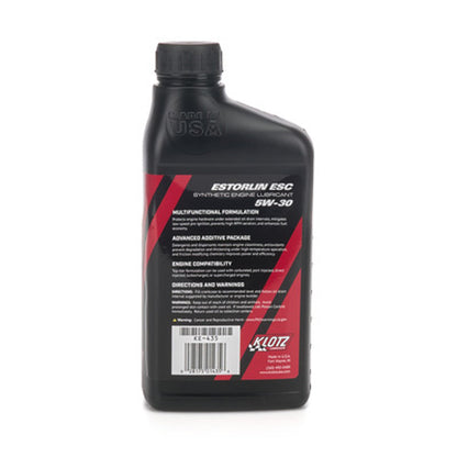Klotz Oil Estorlin ESC 5W-30 (back label)
