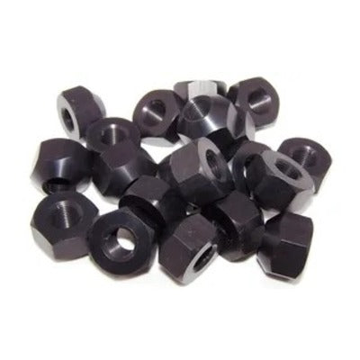 Kluhsman Lug Nut 1/2-20 Alum Sng Angle Black (20pk) KRC-8209
