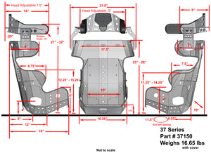 Kirkey 37 Series Micro Sprint Seat Shop Drawing