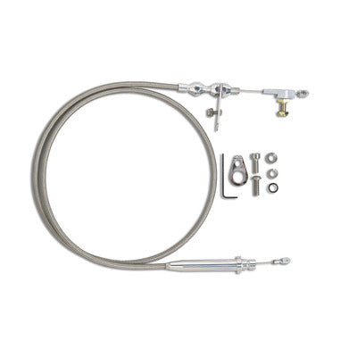 Lokar Polished Hi-Tech Turbo 350 Kickdown Cable KDP-2350HT