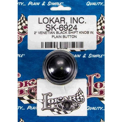 Lokar 2" Shift Knob Venetian Black w/Button SK-6924