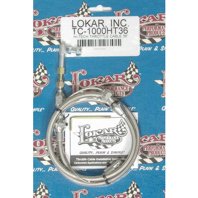 Lokar Hi-Tech Throttle Cable 36" TC-1000HT36