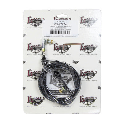 Lokar Vintage Series 727 Kickdown Cable Black Wrap VS-27274