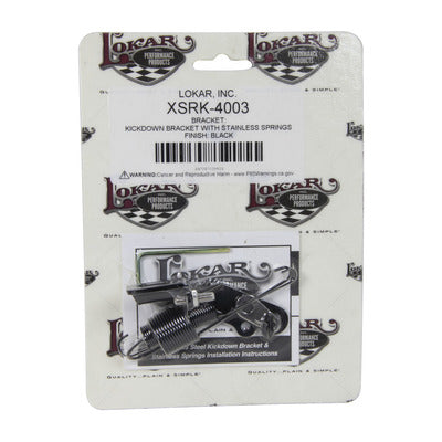 Lokar Bracket & Springs Kickdown Black XSRK-4003