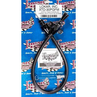Lokar Black Trans Dipstick GM Powerglide Firewall Mount XTD-30PGFM
