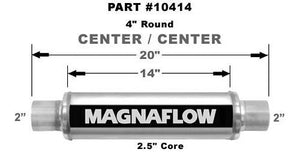 MagnaFlow 10414 Performance Exhaust Muffler 4"