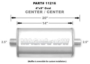 MagnaFlow 11216 Muffler 2.5" Center In/Out