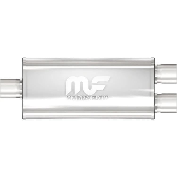 MagnaFlow Stainless Muffler 2.5" Inlet/Dual 2.5" Out 12158