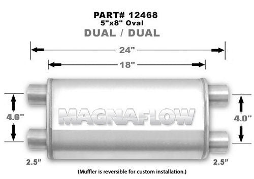 MagnaFlow 12468 Muffler 2.5