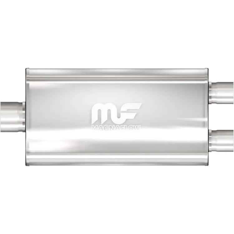 MagnaFlow Stainless Muffler 3" Inlet/2.5" Dual Outlet 12588