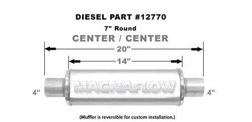 MagnaFlow 12770 Muffler 7" Round