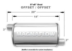 MagnaFlow 14239 Muffler 3" Offset In/Offset Out