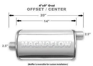 MagnaFlow 14326 Muffler 2.5" Offset In/Center Out