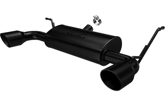 MagnaFlow Axle Back Exhaust Black 15160, 2007+ Wrangler 3.6L 