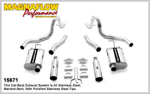 MagnaFlow 15671 99-04 Mustang GT 4.6L Cat-Back Exhaust System