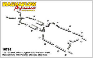 MagnaFlow 16792 55-57 Chevy Bel Air Crossmember-Back Exhaust System