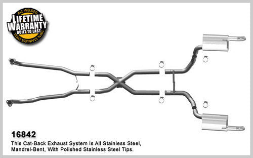 MagnaFlow 16842 68-73 Corvette 5.7L Cat-Back Exhaust System