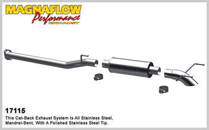 MagnaFlow Cat-Back Exhaust 17115, 2005-12 Toyota Tacoma 4.0L