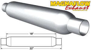 MagnaFlow 18124 Glass Pack Muffler 2" Aluminized Small