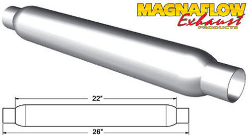 MagnaFlow 18135 Glass Pack Muffler 2.25