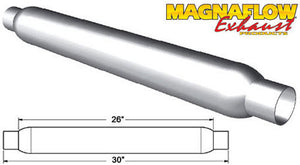 MagnaFlow 18144 Glass Pack Muffler 2" Aluminized Large