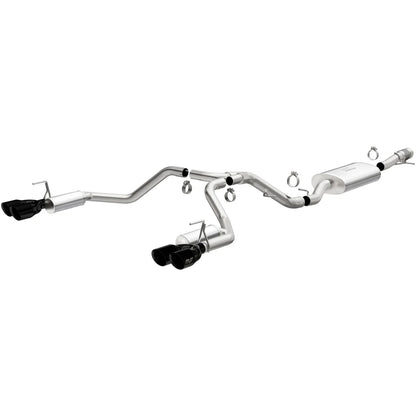 MagnaFlow Cat-Back Exhaust Black Tips 19580, 2021-26 GM SUV 6.2L
