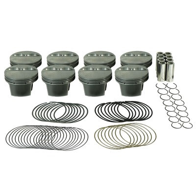 Mahle SBC Flat Top PowerPak Piston Set 4.030 Bore -5.0cc 197725130