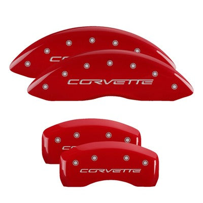 MGP Caliper Cover 05-13 Corvette Caliper Covers Red 13008SCV6RD