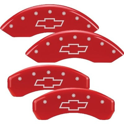 MGP Caliper Cover 07+ GM Pickup SUV Caliper Covers Red 14004SBOWRD