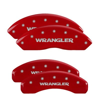 MGP Caliper Cover 07+ Wrangler Caliper Covers Red 42007SWRGRD