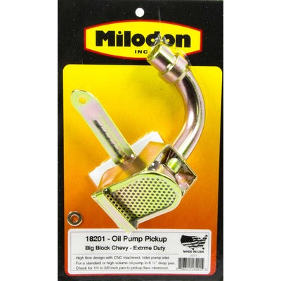 Milodon Oil Pump Pickup SBC / BBC Extreme Duty 18201