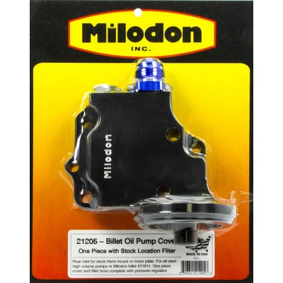 Milodon Billet Oil Pump Cover & Filter Boss Hemi 21205