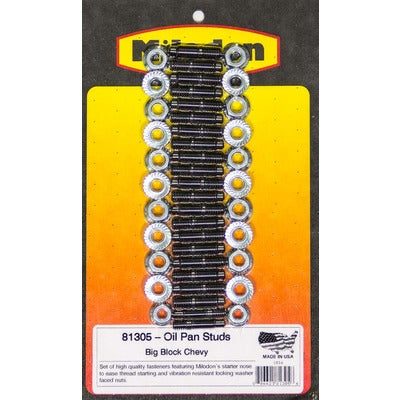 Milodon Oil Pan Stud Kit BBC 81305