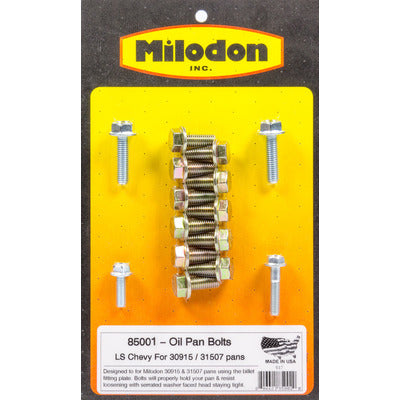 Milodon Oil Pan Bolt Kit GM LS Series 85001