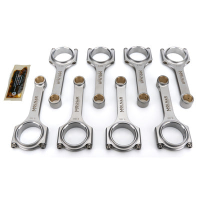 Molnar 6.000 H-Beam Rod Set SBC w/2.000 Pin Mid-Wght CH6000LLB-M8-A