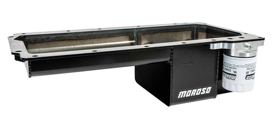 Moroso GM LS 6qt Steel Oil Pan w/Oil Filter Adapter 20150