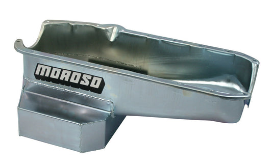 Moroso SBC C/T Oil Pan - 7qt. LH Dipstick 21316