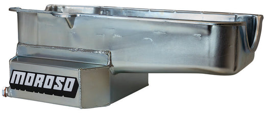 Moroso SBC RR 7qt Oil Pan w/RH Dipstick 80-85 21814