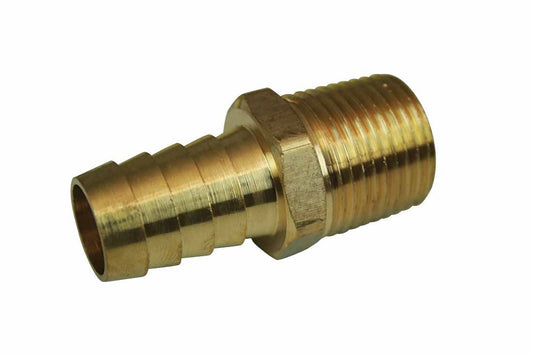 Moroso Fitting  1/2 NPT x 5/8 Barb Straight Brass 22735
